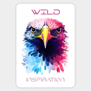 Eagle Bird Wild Nature Animal Colors Art Painting Sticker